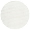 thumbnail image 4 of SAFAVIEH New Orleans Ivory Solid Shag Area Rug, Ivory, 7' x 7' Round, 4 of 8