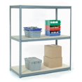 thumbnail image 3 of Global Industrial B2296785 96 x 48 x 48 in. 3 Shelves Wide Span Rack with Wood Deck, Gray, 3 of 3