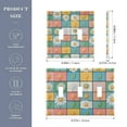 thumbnail image 2 of Yayeee Toggle Light Switch Wall Plate 3-Gang 6.37"x4.48" Decorative Outlet Cover, Daisy Mosaic, 2 of 7