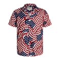 thumbnail image 3 of Camisas de moda para hombre con bandera hawaiana de Estados Unidos, ropa de marihuana, blusa de manga corta con estampado 3D para playa, ropa vintage Y2k, 3 of 5
