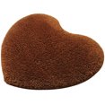 thumbnail image 1 of Heart Shaped Plush Carpet Water Absorbent Non-Slip Bathroom Rug Kitchen Mat, 1 of 10