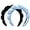 Black-Blue, variant on Spa Headbands for Washing Face or Facial Makeup Headbands Bubble Skincare Headbands Drunk Elephant Terry Cloth Puffy Headbands for Mask Skin Treatment