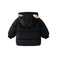thumbnail image 3 of 1-6T Kids Baby Girls Boys Winter Warm Thicken Hooded Fleece Jackets Toddler Lined Down Coat Outerwear, 3 of 8