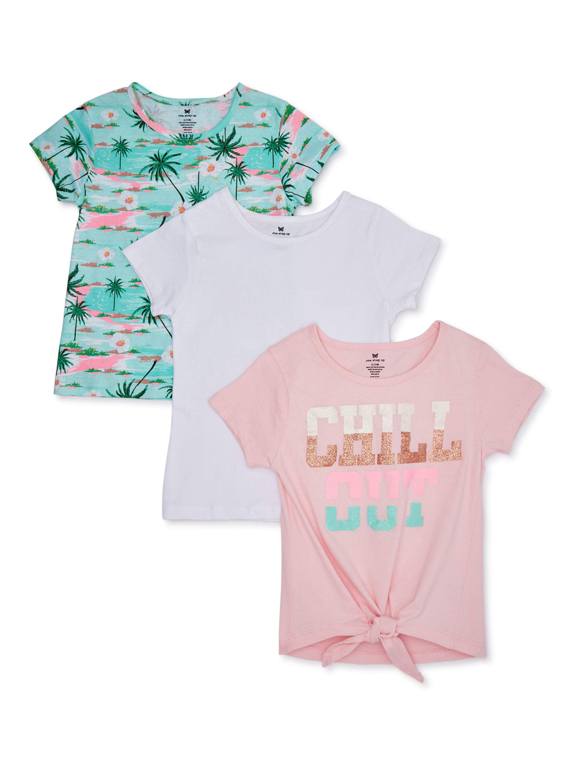 Flock Together Kids Baby Girls Short Sleeve Fashion Tee Tops