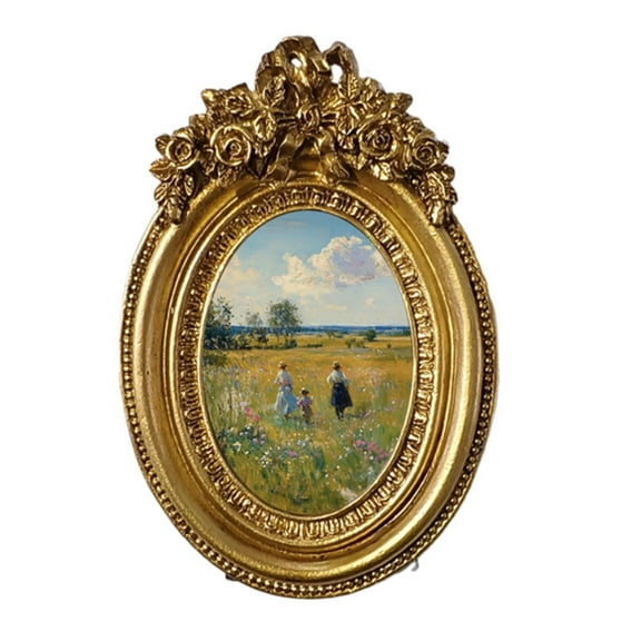 deevoka European Retro Photo Frame Art Picture Frame for Bedroom Studio Office
