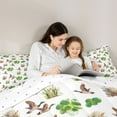 thumbnail image 5 of jejeloiu Wild Mallard Duck Full Size Comforter Sets,Rustic Plant Leaves Bedding Sets For Boys Kids Reversible 3-Piece, 5 of 8