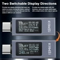 thumbnail image 3 of Type-C Cellphone Charging Tester PD Direct Current Voltmeter Power Meter Aluminum Alloy Housing Support 4-30V, 3 of 8