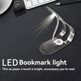 thumbnail image 5 of LED Warm Light Bookmark Book Light Ultra-Thin Curved Folding Reading Light Portable Night Lamp for Magazines, EReaders, 5 of 8