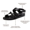thumbnail image 6 of Amos - Leather Ankle Strap Flat Sandal - Mens Sandals, 6 of 6