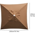 thumbnail image 2 of ZOUSSIQI Parasol Canopy, Square Patio Umbrella Tent Without Frame, 4 Bone Polyester Replacement Cover, Outdoor Table Market Patio Umbrella Replacement Top Cover for Backyard Garden Lawn CA919-9215, 2 of 9
