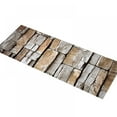 thumbnail image 1 of Doormat Floor Mat  3D Hallway Runner Rug Non-Slip Wear Resistant Dyed Cobblestone Pattern for Balcony Stairs Hall Living Room, 1 of 5
