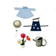 thumbnail image 2 of 23 Inch Porch Goose Outfit Set Fabric Garden Patio Decoration Seasonal Yard Ornament for Outdoor Courtyard Display, 2 of 7