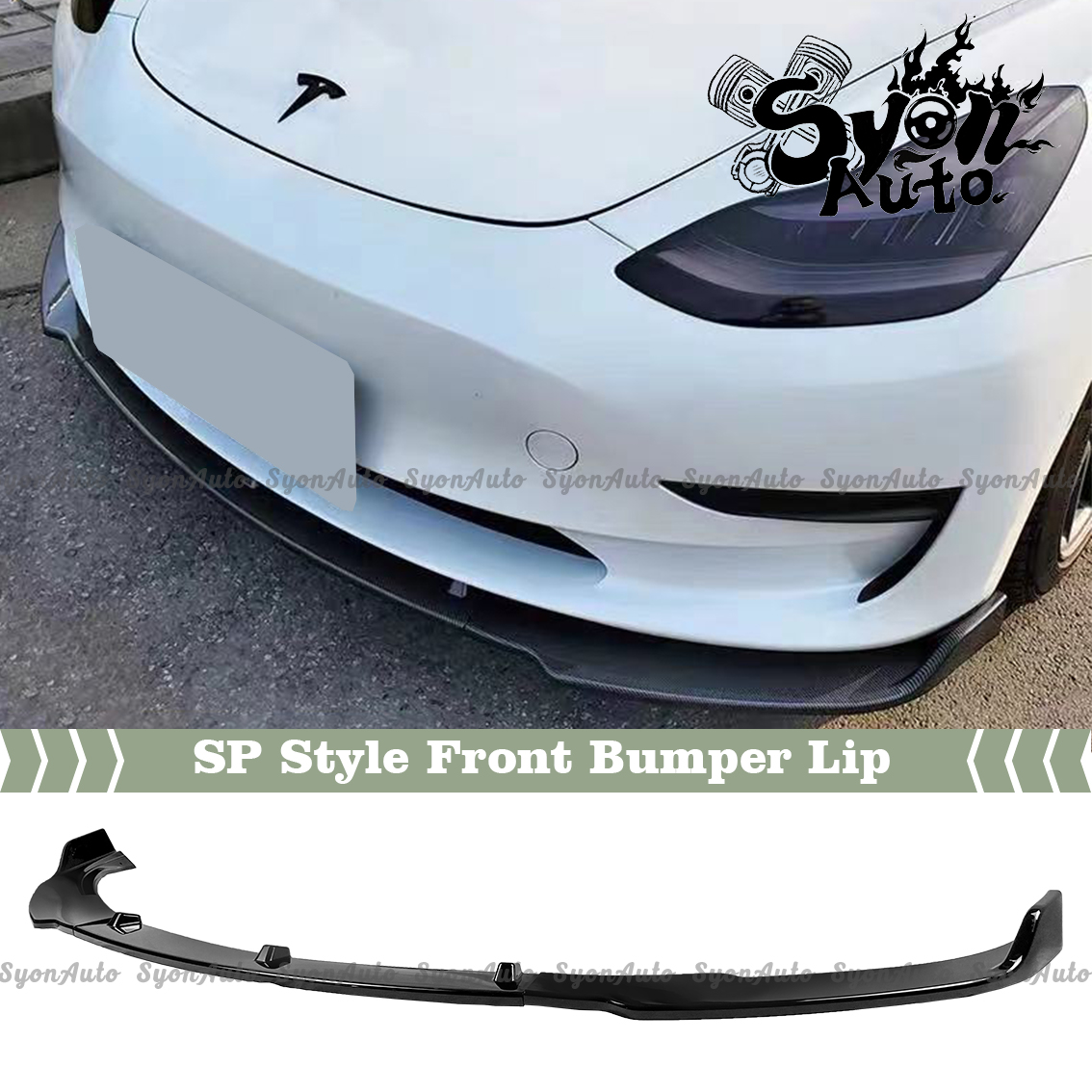 JDM Style 3-Piece Gloss Black Front Bumper Lip Splitter For 2018-2020 Honda Accord Sedan – WheelX