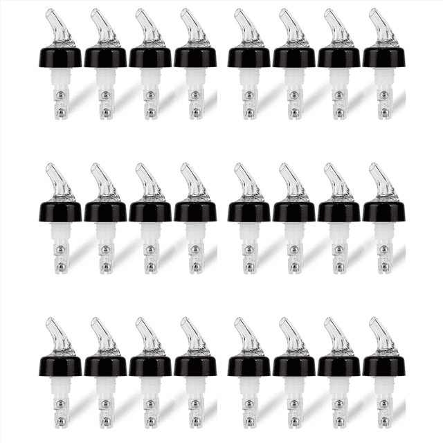 24 Pcs 1Oz Automatic Measured Bottle Pourer - Spirit Measure Pourer Drinks Wine Cocktail Dispenser Home Bar Tools