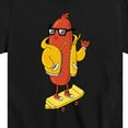thumbnail image 3 of Instant Message - Hot Dog Skater - Toddler And Youth Short Sleeve Graphic T-Shirt, 3 of 6