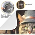 thumbnail image 2 of Cat Driver Dish Drying Mat for Kitchen Counter, Ultra Absorbent Reversible Microfiber Dishes Drying Rack Pad Heat-resistant Mats 16x18in, 2 of 7
