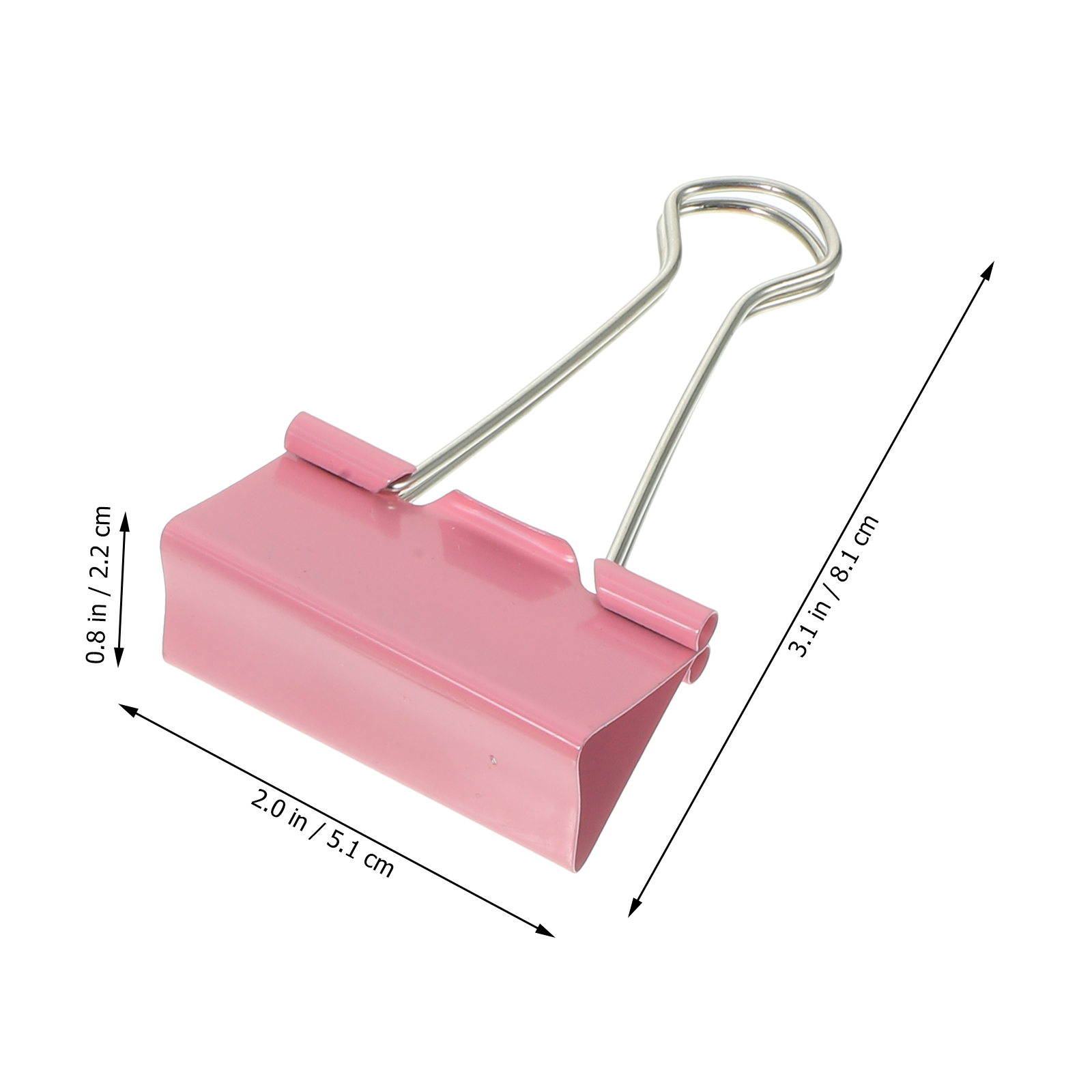48 Pcs Binder Clips Holder Swallowtail Oversized Marcapaginas Libros Stainless Steel Student Office