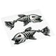 thumbnail image 5 of Pegatina 2 Piezas Peces Dientes Pegatinas Boca Pez Esqueleto Pegatinas Barco de Pesca Canoa Kayak Gr TOMSHOO Pegatina, 5 of 7