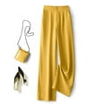 thumbnail image 4 of Women Pants Wide Leg Pants Women's Casual Pants Wide Leg High Elastic Waist Business Trousers Long Straight Suit Pants for Summer Work, 4 of 5