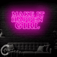 thumbnail image 2 of C-CRAFT Make It Happen Girl Neon Led Light Up 20 inch for Beauty Spa Salon Bedroom Decor, 2 of 5