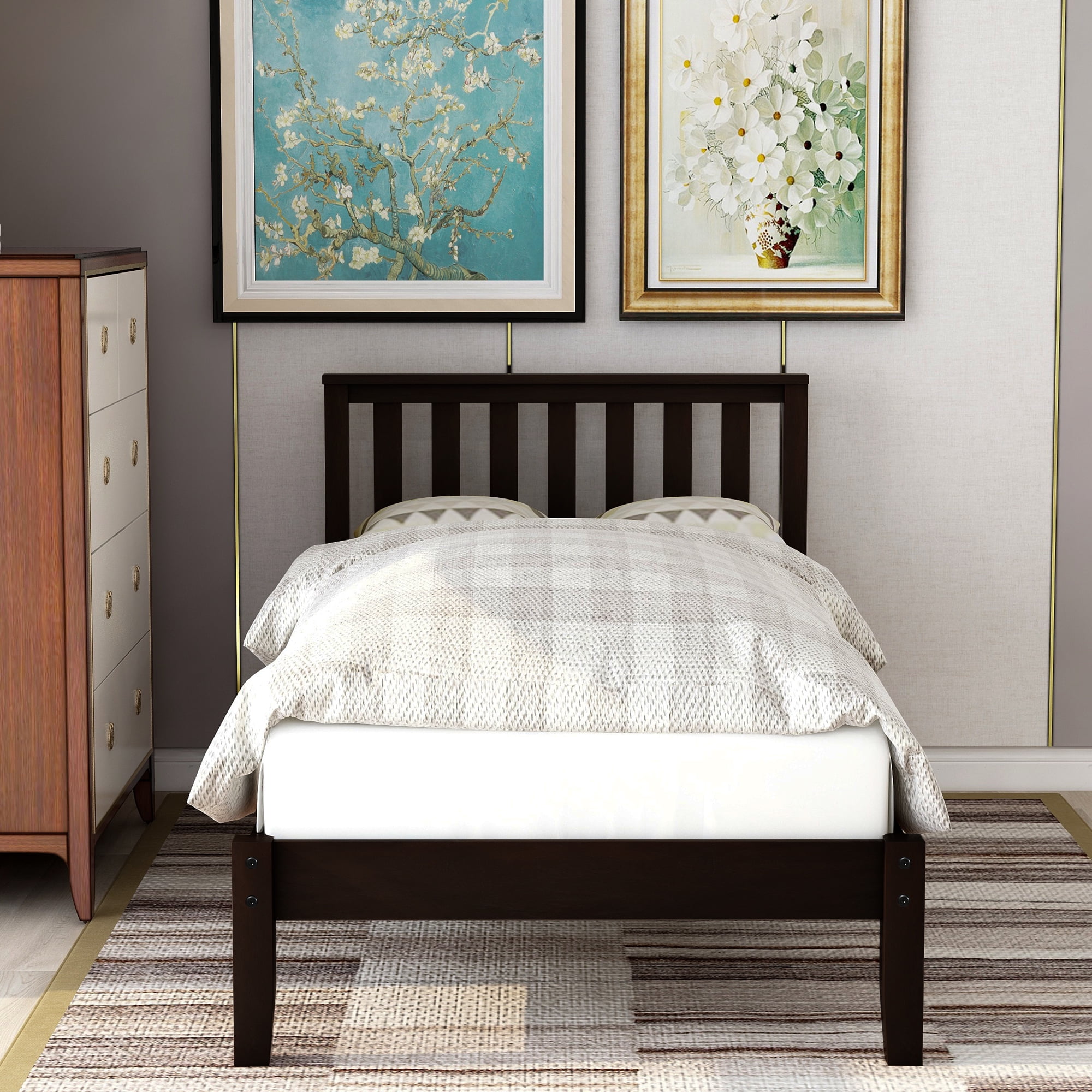 Twin bed frame no headboard online
