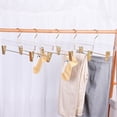 thumbnail image 6 of GAMVDOUT 10-Piece Acrylic Gold Clothes Hangers with Non-Slip Clips, 6 of 6