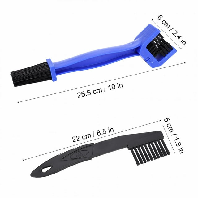 Cepillos de Limpieza de la Cadena de bicícletas de 3pcs Cepille el Cepillo de Doble Cabeza y El Raspador para los remackets Deroilleurs Pedales de Manivela Con Cepillo de Forma