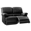 thumbnail image 3 of CorLiving Plush Reclining Bonded Leather Loveseat, 3 of 8