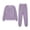 Solid color, variant on Purcolt Boys and Girls Textured Pajama Sets Comfort Warm Long Sleeve Tops and Elastic Waisted Pants Winter Sleepwear Soft Lounge Set for 0-15 Years