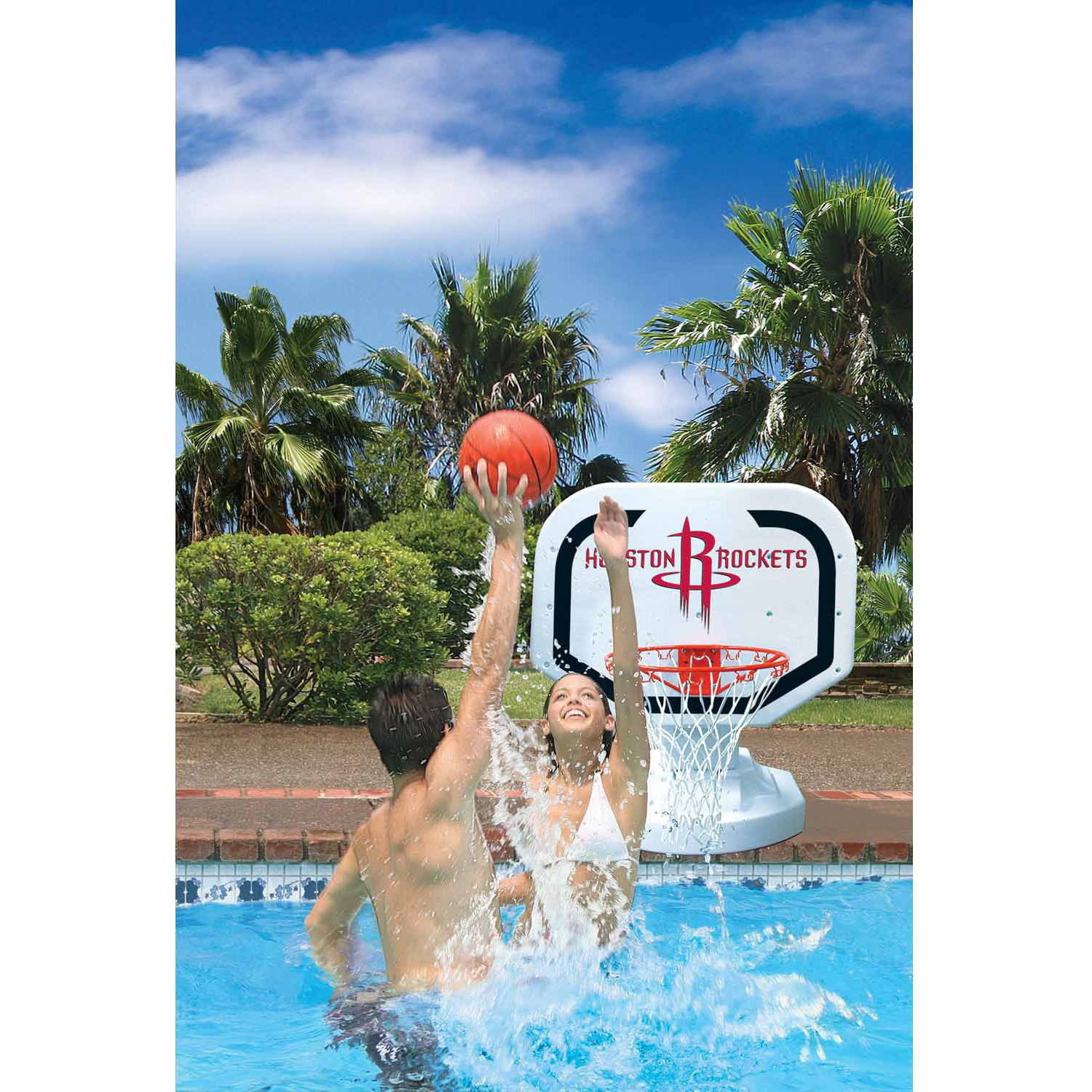 Poolmaster Houston Rockets NBA USA Competition-Style Poolside Basketball Game