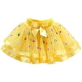 thumbnail image 2 of Kogui Pink Tutu Skirt Girls Girl's Tutu Skirt Layered Ballet Tutu Skirts Fluffy Princess Dancing Skirt 5T 6T (Yellow,5-6 Years), 2 of 9