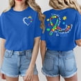 thumbnail image 5 of CHENge Autism Awareness Shirt Womens Autistic Support Tshirt Acceptance Inspirational Mom Short Sleeve Tops, 5 of 6