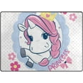 thumbnail image 2 of Coolnut Beautiful Unicorn Wearing Crown Lightweight Area Rugs Carpet Mats Floor Rug Home Decor for Kids Room Living Room, 80"x 58", 2 of 6