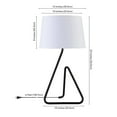thumbnail image 5 of HomeRoots 22" Black Metal Table Lamp With White Bell Shade, 5 of 9