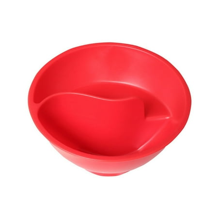 

Tomfoto Never Soggy Cereal Bowl Keeps Cereal Fresh & Crunchy Stackable Divided Bowl with Spiral Slide Design Built-in Grip Red
