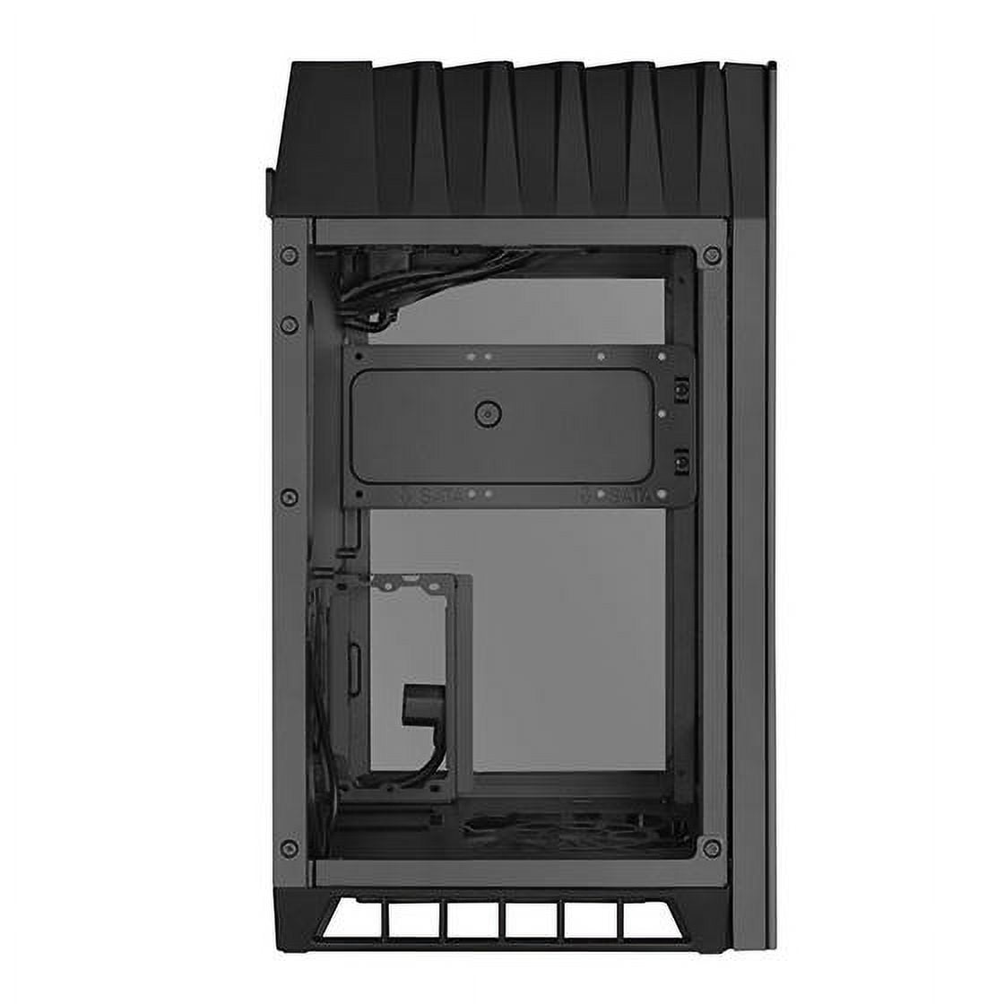 SilverStone Technologies LD03B Mini ATx Mini-Tower Tempered Glass Case, Black