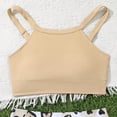 thumbnail image 5 of Ymyiu Baby Bikini Girls Tankini Swimsuit Two Piece Bathing Suit with Adjustable Strap Size 7-8 Years (Beige,7-8 Years), 5 of 6