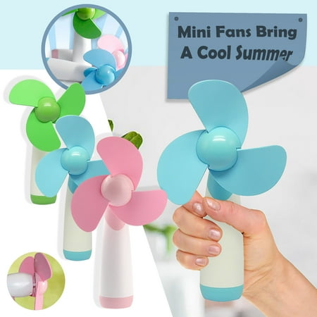 

Huayishang Portable Fan Clearance Creative Handheld Mini Fan Student Portable No.5 Dry Battery Small Fan Appliances Pink