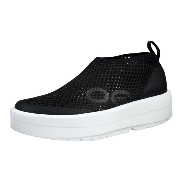 Zapatos OOFOS Omega Chukka negros para mujer, talla 9.5