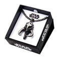 thumbnail image 4 of Collar de acero inoxidable con calavera de mitosaurio mandaloriano de Star Wars, 4 of 4