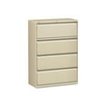 thumbnail image 2 of Lorell Lateral File 4-Drawer 42"x18-5/8"x52-1/2" Putty 60435, 2 of 8