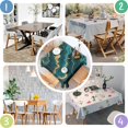 thumbnail image 4 of Teal Gold Marble Pattern Square Tablecloth,Waterproof Square Table Cover,Wipeable Spillproof Washable Table Cover for Home Kitchen Party Decor 52"x52"(132x132cm), 4 of 6