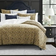 thumbnail image 3 of 6ix Tailors ALI-NAV-CVT-TW-3PC Ali Navy Brass Twin Size Coverlet & 1 Pillow Sham Set - 3 Piece, 3 of 7