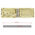 thumbnail image 4 of INSPIRE CHIC Women's Belt Ladies Sequins Decor Metal Interlocking Buckles Elastic Waist Belt Gold & Gold, 4 of 6