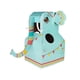 thumbnail image 1 of Juguete de cartón para niños, animales de cartón, juego educativo de aprendizaje, ropa de papel, juguetes Elefante azul, 1 of 9