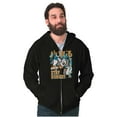 thumbnail image 4 of Popeye Stay Hungry Asian Inspired Zip Hoodie Sweatshirt Men Brisco Brands S, 4 of 6