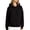 Black, variant on Women Studded Decor Pullover Hoodie, Long Sleeve Drop‑Shoulder Hooded Sweatshirt with Kangaroo Pocket, Casual Street‑Chic Loose Fit Outfits for Spring Streetwear Fall Daily Wear