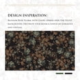 thumbnail image 6 of NICETOWN Black Velvet Curtains for Living Room, Vintage Print Floral Blackout Thermal Insulated Privacy Back Tab Drapes for Dining Room, 52"x84", 2 Panels, 6 of 7
