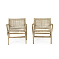 Christopher Knight Home Baxton Outdoor  Wicker Club Chair (Set of 2) by