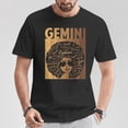 thumbnail image 2 of Gemini Girl African American Melanin T-Shirt, Birthday Celebration Tee for Black Women, Proud Melanin Queen Graphic Shirt, Zodiac Sign Gift Apparel, 2 of 3